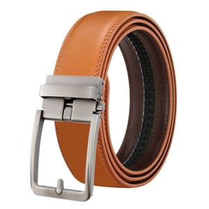 Cinturón de Cuero Genuino con Hebilla Automática para Hombre, Cinturón con Trinquete, Fabricante OEM LQbelt, Logotipo Personalizado - Product Image 5