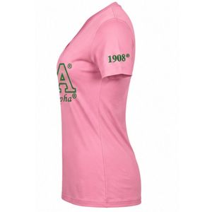 Camiseta Rosa de Lujo con Bordado para Mujer, Informal, de Manga Corta, con Diseño Gráfico, para Uso Diario, Ropa Elegante - Product Image 2