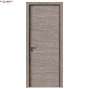 Wooden PVC Skin Film Coated MDF Wood Door for Home Interior Room PVC Panel <b>Building</b> Material for Office Factory Wholesale Price - Product Image 5