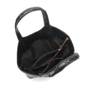 Oversized Genuine <b>Leather</b> Women's Tote <b>Bag</b> <b>Soft</b> Shoulder Quilted Spacious Fashion Polyester Birthday Large Capacity for Daily - Product Image 2