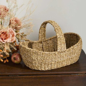 Giftable <b>basket</b> make in Vietnam with wholesale price seagrass <b>basket</b> for holiday OEM ODM color - Product Image 3
