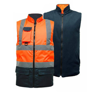 เสื้อกั๊กนิรภัยแบบสะท้อนแสง Hi Viz สกรีนโลโก้ได้ ระบายอากาศได้ดี ผ้าไมโครไฟเบอร์กันกรด สำหรับงานแพทย์ - Product Image 1