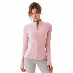 Veste de yoga matelassée de haute qualité pour femmes avec trous pour les pouces et poches pour les entraînements d'hiver - Coupe-vent - Product Image 4