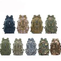 Sac à dos de randonnée tactique multifonctionnel personnalisé, imperméable, antivol, camouflage, survie, voyage en plein air, 36-56L, nylon
