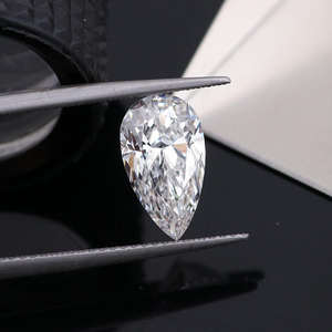 Diamant synthétique blanc en forme de poire cultivé en laboratoire, clarté VS1, CVD, 2,01 carats, couleur D, certifié IGI, diamant HPHT en vrac pour bijoux - Product Image 3
