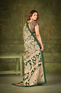 <b>Indian</b> Traditional Casual Saree with Kalamkari Print for Daily Wear and Festive Function for Women Comfortable Fancy Outfit - Product Image 2