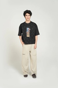 Camiseta Oversize de Hombre con Hombros Caídos, Ajuste Holgado, Algodón, Estilo Urbano Casual - Product Image 2