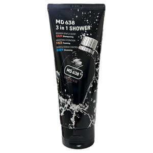 Gel douche tout-en-un pour homme pour le visage, le corps et les cheveux - Huile végétale biologique naturelle pour le contrôle du sébum 200 ml - Product Image 3