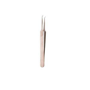 Pinces de bijoutier de qualité supérieure, à pointe angulaire de 0,3 mm, 4,25 pouces, en acier inoxydable, instrument de précision pour la chirurgie plastique, CE Java Surgical - Product Image 1