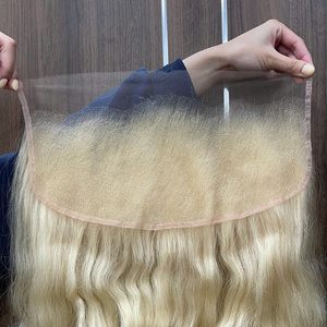 Lace Frontale HD Premium Blond Platine Cheveux Humains Vierges Vietnamiens Invisible Prête à l'Expédition - Product Image 3