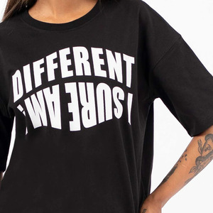 New Fashion Short Sleeves Breathable Neck <b>Women</b> T <b>Shirts</b> High Quality Eco-Friendly Canvas Fabric Print Customized Logo Summer - Product Image 6