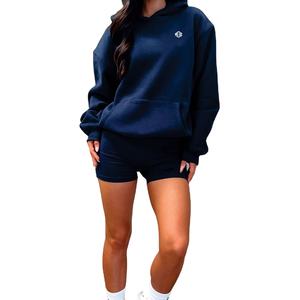 Sudaderas con Capucha Extra Grandes para Mujer al por Mayor, Logotipo Personalizado Bordado, Unisex, OEM, Marca Privada, Sudaderas Casuales de Calle para Mujer - Product Image 4