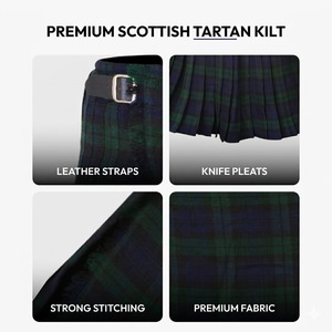 Fabricant de kilt écossais traditionnel pour hommes sur mesure, vêtements écossais haut de gamme en tartan, fournisseur en gros OEM - Product Image 3