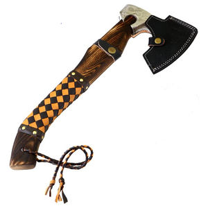 บูร์ราค์ คัสตอม 19 นิ้ว คัตตาร์เบียร์เดดทอมาฮอว์ก ทำมือจากเหล็กกล้าคาร์บอน ด้ามไม้โรสวูด สำหรับงานอุตสาหกรรม กิจกรรมกลางแจ้ง DIY ตั้งแคมป์ ล่าสัตว์ เหมาะสำหรับเป็นของขวัญวันพ่อ - Product Image 5