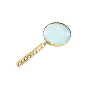 Lupa Náutica de Lujo Meridian con Borde Dorado, Lupa Decorativa de Metal Hecha a Mano, Diseñada para Leer y Examinar - Product Image 1