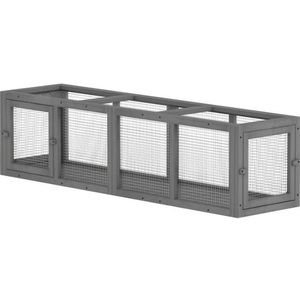 Tunnel e Recinto Grigio per Gatti da Esterno, per Piccoli Animali, Gabbia e Cuccia per Animali Domestici - Product Image 5