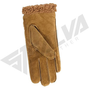 New Fashion Design Leather <b>Gloves</b> for Ladies Women Warm Winter Black Dressing Leather <b>Gloves</b> - Product Image 6