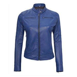 REBA SPORTS IMPEX Brown Genuine Leather Breathable Bomber <b>Jacket</b> <b>Women</b> Zip-Up Pocket Cuffs Ribbed Hem Custom Logo Autumn Winter - Product Image 4