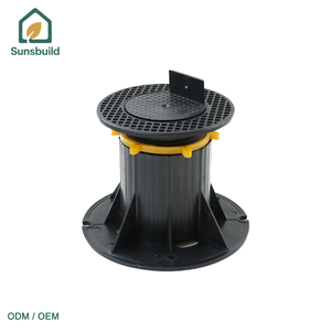 Sunsbuild Heavy Duty Adjustable Plastic Pedestals for <b>Deck</b> Joist Support Outdoor Decking and Landscaping Project - Product Image 2