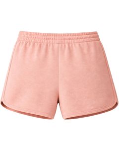 Dusty Pink Women Shorts Elastic Waist <b>Drawstring</b> Casual Gym Shorts Soft Stretch Summer Lounge Shorts Comfortable Daily Wear - Product Image 2