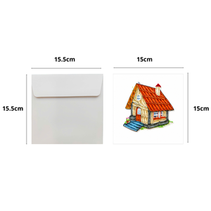 Tarjetas de Quilling Personalizadas - Diseño de Hogar Acogedor y Tema de Casa de Campo, Tarjetas de Felicitación 3D para Ocasiones Especiales - Product Image 2