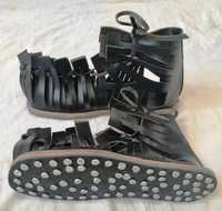 Sandales de gladiateur romaines en cuir véritable faites à la main, semelle artisanale à clous grecs, confortables, durables, légères, anti-UV pour l'extérieur