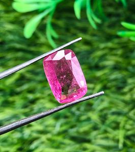Turmalina Rosa Intenso Natural, Gema Facetada de Grado Coleccionista, Piedra Suelta Premium para Joyería, Cristal - Product Image 1