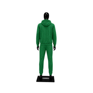 Green Tracksuit Men Custom Logo <b>Full</b> <b>Zip</b> <b>Hoodie</b> Jogger Pants Set Streetwear Fashion Sportswear Casual Gym Training Wholesale Fit - Product Image 2