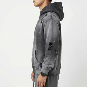 Sudaderas con Capucha para Hombre, Lisas, sin Estampado, con Efecto Desgastado por el Sol, Hechas a Medida, de Primera Calidad, Nuevo Diseño, 100% Algodón - Product Image 2
