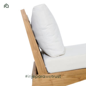 Sillón Chaise Longue Moderno de Madera Maciza - Ecológico y Cómodo para Sala de Estar y Comedor - Fira - Product Image 4