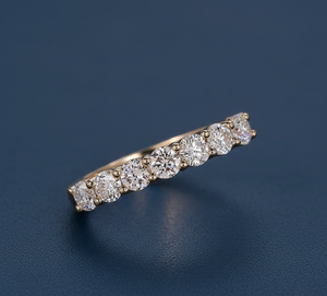 Anillo de Diamante de 0.80 Quilates Creado en Laboratorio, Anillo de Diamante de Oro Amarillo, Anillo de Compromiso y Matrimonio - Product Image 1