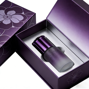 Caja de Regalo Magnética Reciclable de Lujo en Negro y Dorado, Personalizable con Logotipo para Perfume Masculino, con Laminado Mate, Grabado en Relieve y Recubrimiento UV - Product Image 3