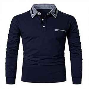 Camiseta de Golf de Manga Corta para Hombre, Estampado Animal, Tejido de Algodón Transpirable, Estilo Casual con Diseño de Botones Bordados - Product Image 3