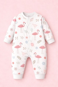 ชุดรอมเปอร์เด็กแขนยาว พรีเมียม ผลิตจากใยไผ่ 95% ผสมสแปนเด็กซ์ 5% เป็นมิตรต่อสิ่งแวดล้อม ติดกระดุมแป๊ก เนื้อผ้านุ่ม ระบายอากาศได้ดี แห้งเร็ว อ่อนโยนต่อผิว - Product Image 3