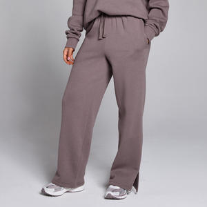 Survêtement unisexe gris à capuche avec cordon de serrage, manches longues, couleur unie, coupe décontractée ample, poches latérales, tissu épais, délavage acide, hiver - Product Image 6