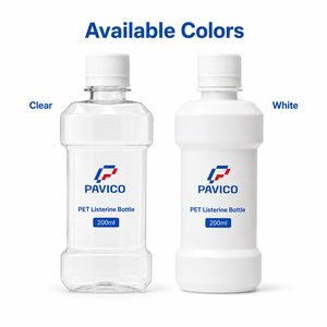 Wholesale <b>200ml</b> PET Mouthwash Packaging <b>Bottle</b> Clear or White Empty Oral Care Container OEM Vietnam Manufacturer - Product Image 3