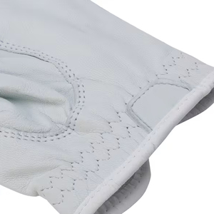 White Genuine Leather Golf <b>Glove</b> Right <b>Hand</b> Breathable Pull On Unisex Sports <b>Glove</b> - Product Image 2