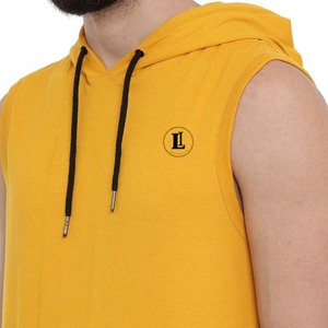 Vente en gros de sweats à capuche sans manches pour hommes, décontractés, d'hiver, personnalisés, 100% coton, respirants, pour la salle de sport, séchage rapide - Product Image 5