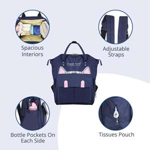 Elegante mochila de maternidad estilo gato madres-azul - Product Image 5