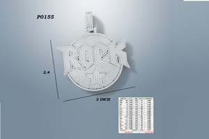 Pedido Personalizado: Colgante Clásico de Plata 925 con Moissanita (2 Piezas) - Primer Pago para Aniversario - Product Image 2