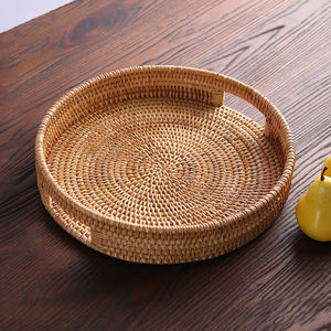 Plateau de service en rotin tissé à la main, articles de table pour hôtels et restaurants, fabricant OEM du Vietnam - Product Image 5
