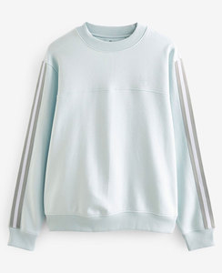 Sudadera de Algodón Personalizada de Alta Calidad, Gruesa y Holgada para Hombre, Transpirable, con Mangas con Cinta Azul - Product Image 3