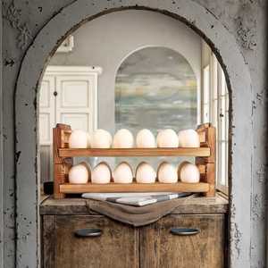 <b>Wooden</b> Egg Cup Holder Single Egg Stand <b>Rustic</b> Egg Serving Cup Breakfast Egg Holder Kitchen <b>Dining</b> <b>Table</b> Accessory - Product Image 3