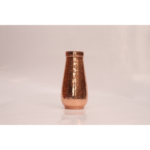 Hammered Copper Water Bottle Handcrafted Ayurvedic Bedside Carafe Sustainable Eco-Friendly <b>Drinkware</b> In Cheap Price - Product Image 1