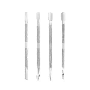 Dual-End Stainless Steel <b>Nail</b> Cuticle Pusher Tool Set Reusable Double Head Manicure Salon Grade - Product Image 1