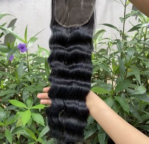 Paquets de cheveux vierges bruts vietnamiens DD prix de gros, paquets de cheveux humains à texture ondulée profonde extensions de cheveux pour femmes noires - Product Image 1