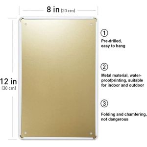 CIFbuy Targa in Metallo Vintage con Motivo Pastore Tedesco, Decorazione da Parete per Casa, Soggiorno, Elegante Arredo per la Stanza dell'Uomo, Servizio di Ritiro - Product Image 2