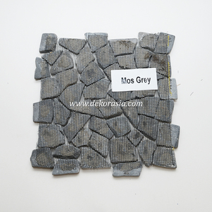 Mosaico de Piedra Irregular, Mosaico de Piedra Gris, Mosaico de Mármol para Paredes Exteriores y Pavimentación de Jardines - Product Image 6