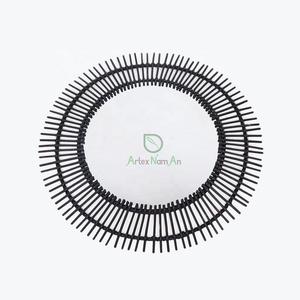 Espejo de pared decorativo de ratán redondo moderno grande para baño para el hogar y la boda hecho a mano en Vietnam - Product Image 1