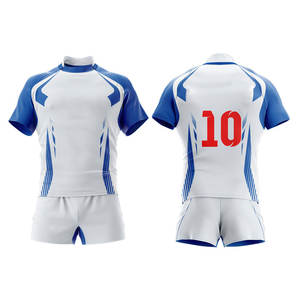 Uniformes de Rugby de Manga Corta Transpirables con el Diseño Más Reciente de 2026, MOQ Bajo, Nueva Llegada, Nombre del Equipo Impreso Personalizado para Unisex - Product Image 1